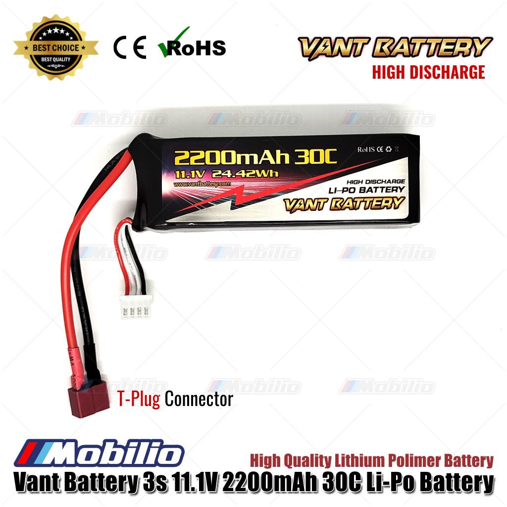 Baterai Vant 3S 11.1V 2200 mAh 30 C Lithium Polymer Soft Case