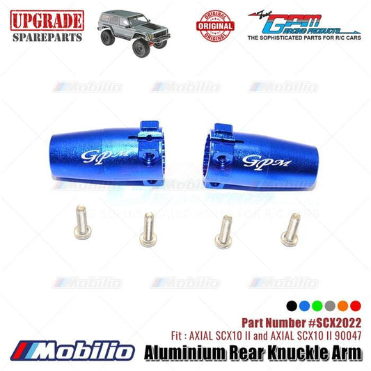 GPM Part #SCX2022 Aluminium Rear Knuckle Arm AX31383 RC Upgrade Axial SCX10 II Crawler Adventure  Remote Control Toy