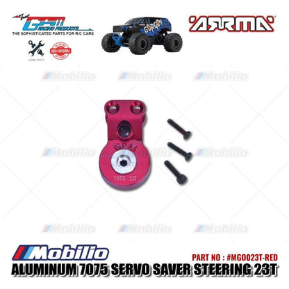 GPM Part #MGO023T Aluminum 7075 Servo Saver Steering 23T with Built-in Spring Arrma Gorgon Mega Monster Truck