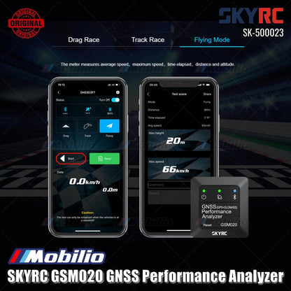 SKYRC #SK-500023 GSM020 GNSS Performance Analyzer Balap Drag Balap Trek Mode Terbang