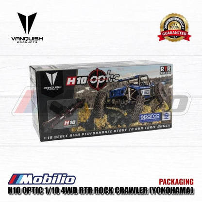 Vanquish Products H10 Optic 1/10 4WD RTR Rock Crawler RC Yokohama dan Sparco