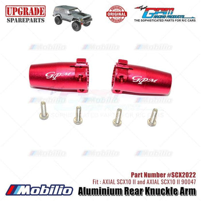 GPM Part #SCX2022 Aluminium Rear Knuckle Arm AX31383 RC Upgrade Axial SCX10 II Crawler Adventure  Remote Control Toy