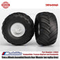 Traxxas Part #3663 Tires & Wheels Assembled Electric Rear Terra Groove Dual Profile RC Bigfoot Stampede Monster Truck