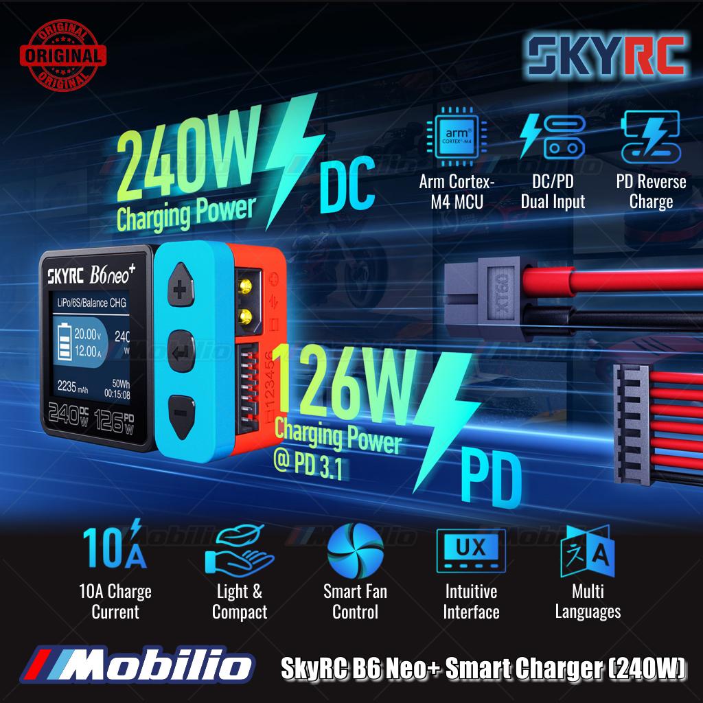 SkyRC B6neo+ Smart Charger 240W SK-100211-01 Pengisian Saldo Pengosongan Pengisian Baterai Cadangan