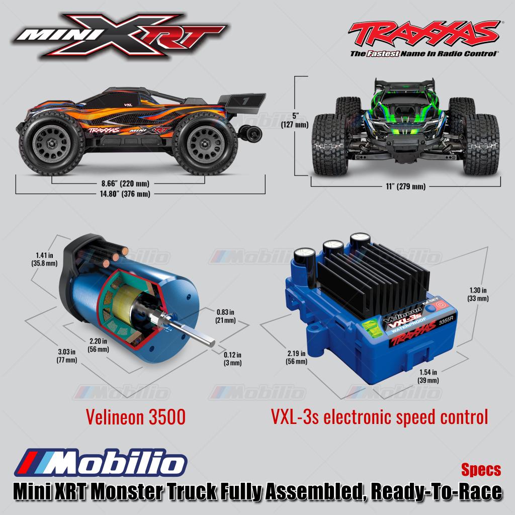 Traxxas 108076-1 Mini XRT Monster Truck RTR TQi 2.4 GHz VXL 3S Brushless