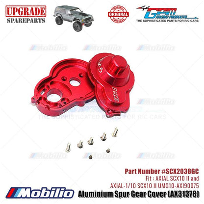 GPM Part #SCX2038GC Aluminium Spur Gear Cover AX31378 RC Upgrade Axial SCX10 II Crawler Adventure