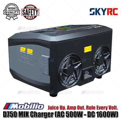 SKYRC #SK-100201 D750 MIX Charger (AC 500W - DC 1600W) Juice Up Amp Out Rule Every Volt MIX to the Max