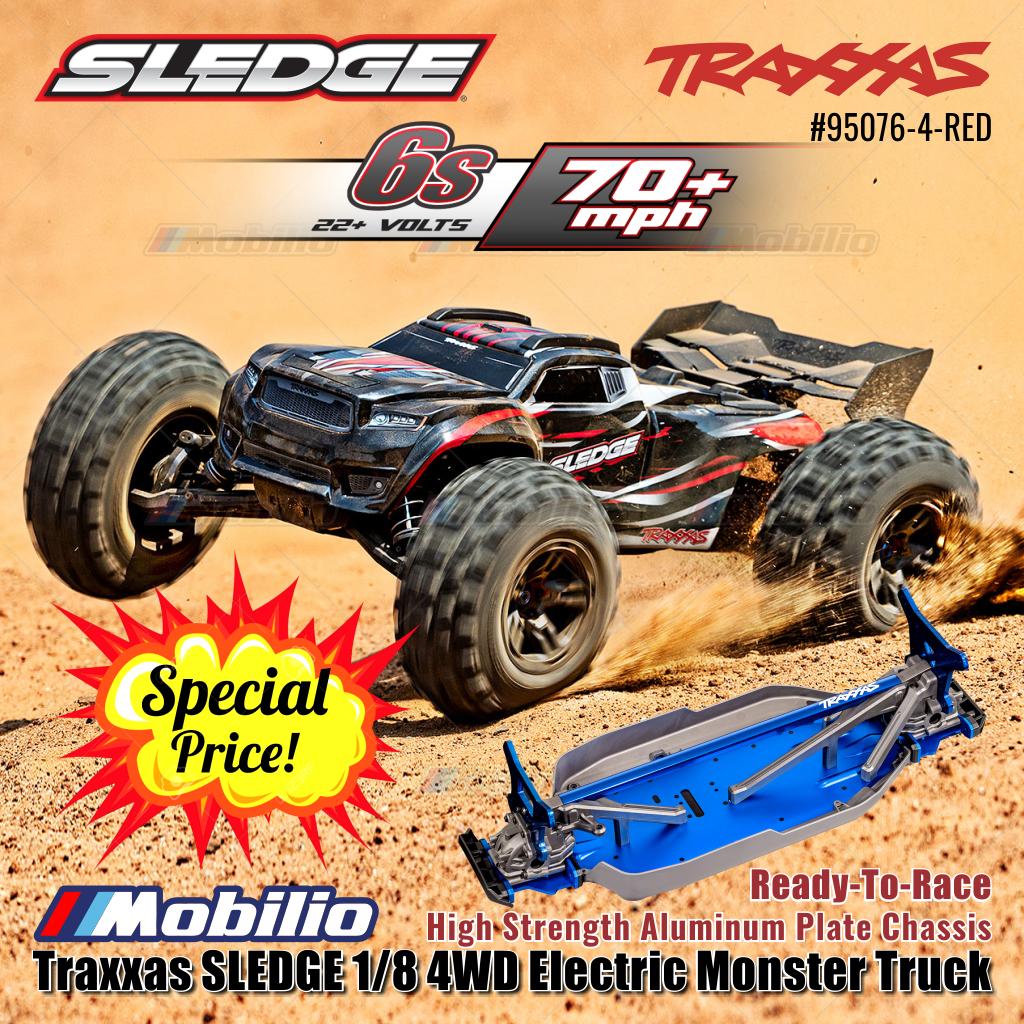 Traxxas 95076-4 SLEDGE 1/8 Monster Truck 6S Brushless 2.4GHz 4WD RTR TQI TSM