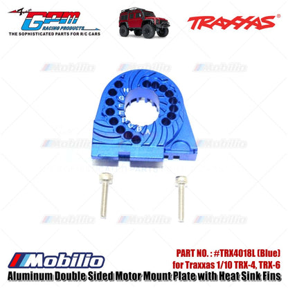 GPM Part #TRX4018L Aluminum Double Sided Motor Mount Plate with Heat Sink Fins for Traxxas 1/10 TRX-4 TRX-6