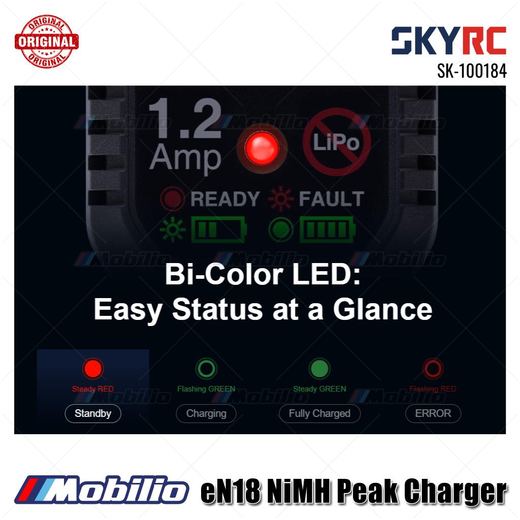 Pengisi Daya Puncak AC Baterai NiMH SKYRC Bagian #SK-100184 eN18 4-8S