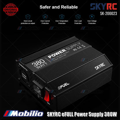 SKYRC #SK-200023 Catu Daya eFULL 380W 100-240V AC ke 24V DC untuk Pengisi Daya RC
