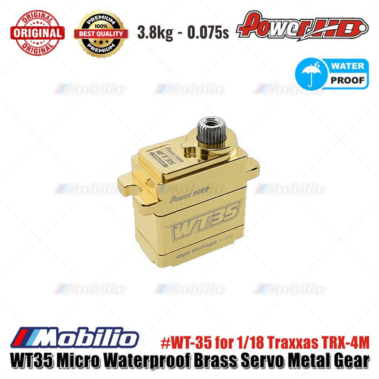 Power HD WT35 Micro Waterproof Brass Servo Metal Gear #WT-35 for 1/18 Traxxas TRX-4M