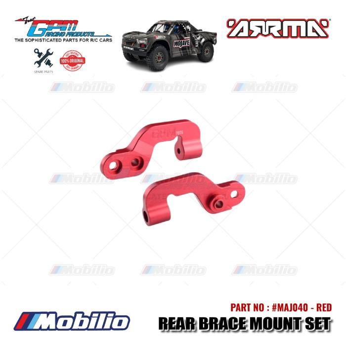 GPM Part #MAJ040 Aluminum Rear Brace Mount Set Arrma Mojave Big Rock 6S BLX Desert Monster Truck  Remote Control