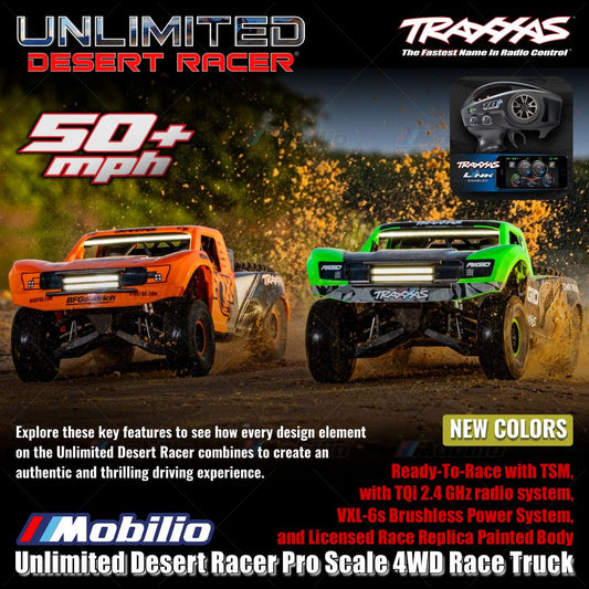 Traxxas 85086-4 UDR Unlimited Desert Racer Pro Scale 4x4 6S RC Short Course Remote Control Clipless