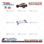 GPM Part #MAKS148F/RSA Hard Steel+Aluminum Front/Rear Adjustable CVD Drive Shaft RC Upgrade Arrma Kraton 4X4 4S BLX