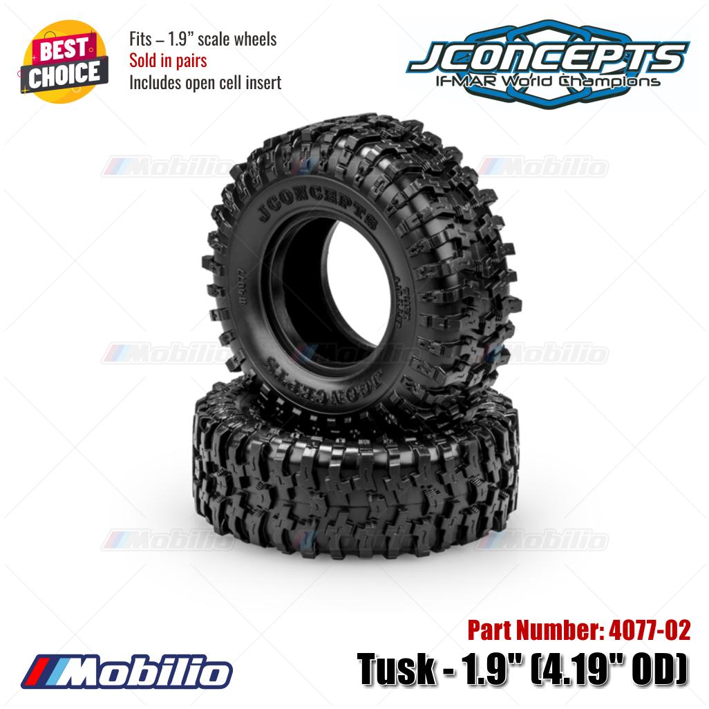 JConcepts #4077-02 Tusk - 1.9" (4.19" OD) Fits – 1.9" Scale Wheels