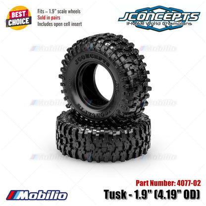 JConcepts #4077-02 Tusk - 1.9" (4.19" OD) Fits – 1.9" Scale Wheels