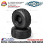 JConcepts #4151-3244 Dirt Trac Pre-Mounted on Hazard Wheels 2wd R | 4wd F&R Green Compound Fits - 2wd Slash R 2wd Slash Modified R Slash Late Model R Slash 4x4 F&R and Related Vehicles