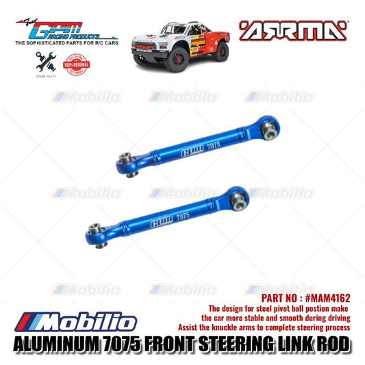 GPM Part #MAM4162 Aluminum Front Steering Link Rod Arrma 1/8 Mojave 4X4 4S BLX Desert Truck