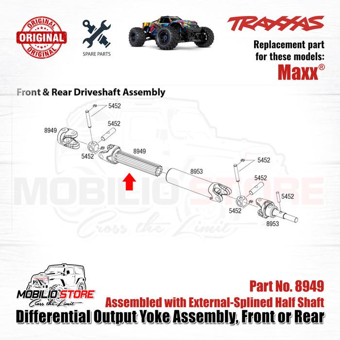 Traxxas Part #8949 Spare Part Differential Output Yokes Driveshaft Kopel Traxxas Part Max