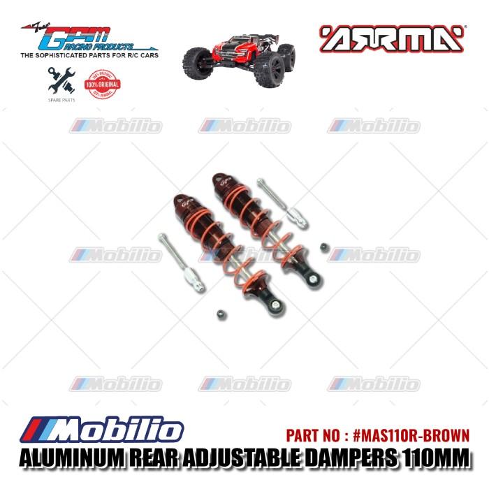 GPM Part #MAS110R Aluminum Rear Adjustable Dampers 110mm RC Upgrade Arrma 6S Kraton Tailon Typhon Senton