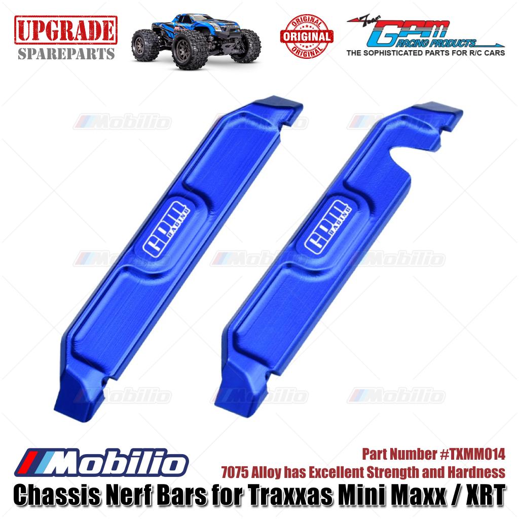 GPM Part #TXMM014 7075 Alloy Chassis Nerf Bars for RC Traxxas Mini Maxx / Mini XRT