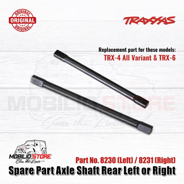 Traxxas Part #8230 #8231 Rear Left / Right Steel Axle Shaft for TRX-4 TRX-6
