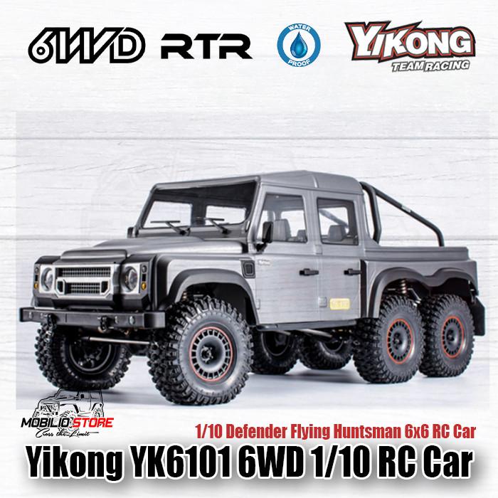 Yikong YK6101 1/10 Scale RC Car 6x6 RTR Defender Flying Huntsman Body