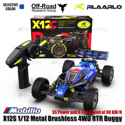 Rlaarlo X12S Buggy 1/12 Metal Brushless 4WD RTR 2.4GHz Mini High Speed ​​Remote Control