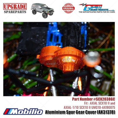 GPM Part #SCX2038GC Aluminium Spur Gear Cover AX31378 RC Upgrade Axial SCX10 II Crawler Adventure