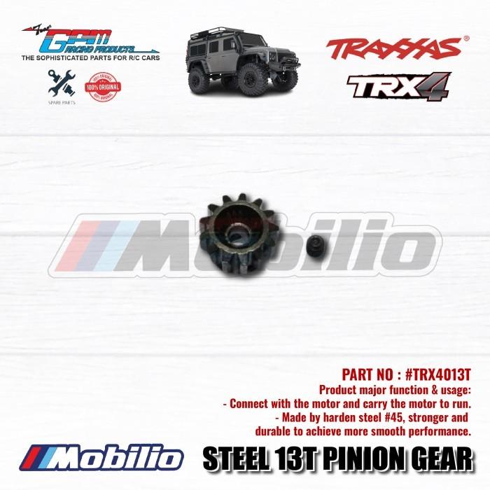 GPM Part Steel Pinion Gear 32P 9/10/11/12/14T Stronger and Durable for Traxxas TRX-4 TRX-6 1/10 Scale