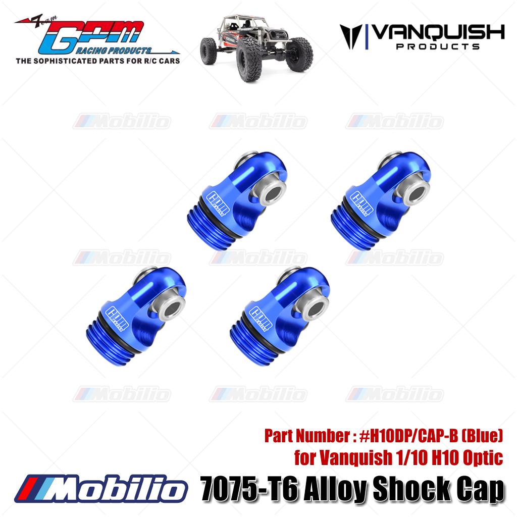 GPM Part #H10DP/CAP 7075-T6 Alloy Shock Cap for Vanquish 1/10 H10 Optic