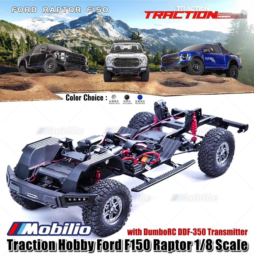 Traction Hobby Ford F150 Raptor Skala 1/8 RTR RC Crawler Adventure Car Versi Baru 2025