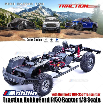 Traction Hobby Ford F150 Raptor Skala 1/8 RTR RC Crawler Adventure Car Versi Baru 2025