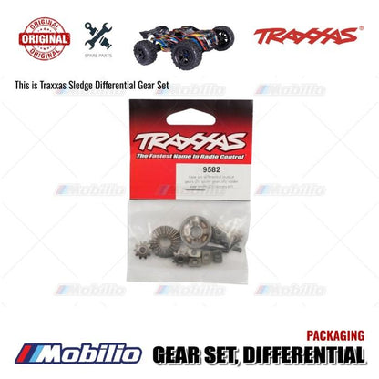 Traxxas Part #9582 Differential Gear Set Includes Output Gears (2) Spider Gears (4) Shafts (2) and Spacers (4) (Fits front rear or center differential) for RC Sledge