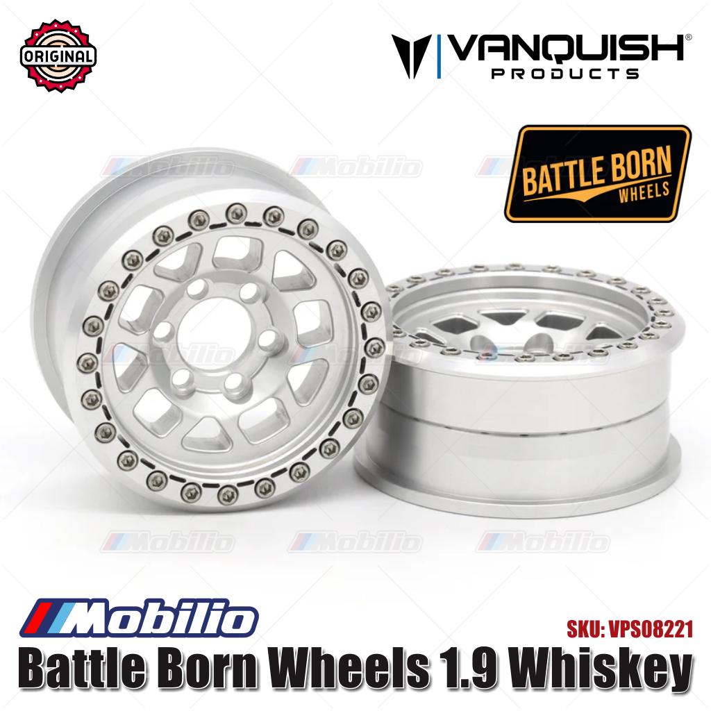 Vanquish Products 1.9 Aluminum Battle Born Wheels Whiskey Beadlock Wheels #VPS08221 #VPS08222
