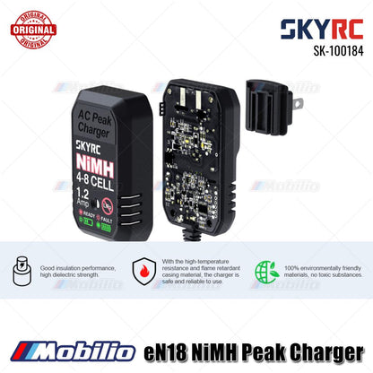 Pengisi Daya Puncak AC Baterai NiMH SKYRC Bagian #SK-100184 eN18 4-8S