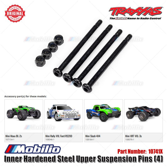 Traxxas Part #10741X Inner Hardened Steel Upper Suspension Pins (4)