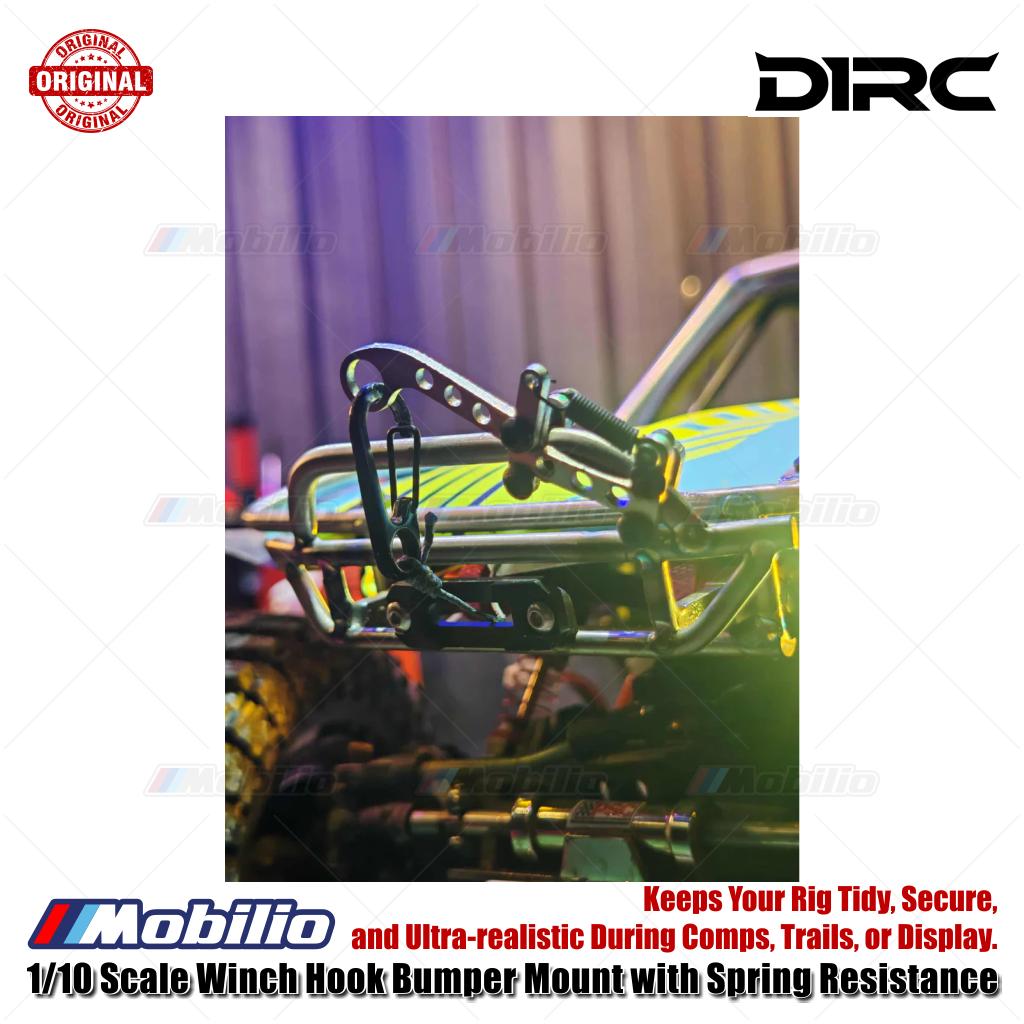 D1RC 1/10 Scale Winch Hook Bumper Mount with Spring Resistance
