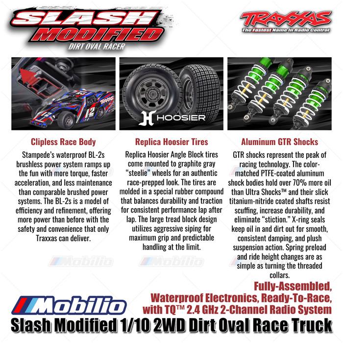 Traxxas Mudboss Slash Modified Dirt Oval Race Truck 1/10 2WD Fully-Assembled Waterproof RTR