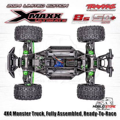 Traxxas 77097-4 X-Maxx XMaxx Ultimate 1/6 Monster Truck 8s Brushless TQI RTR 4WD TQI TSM RTR Clipless