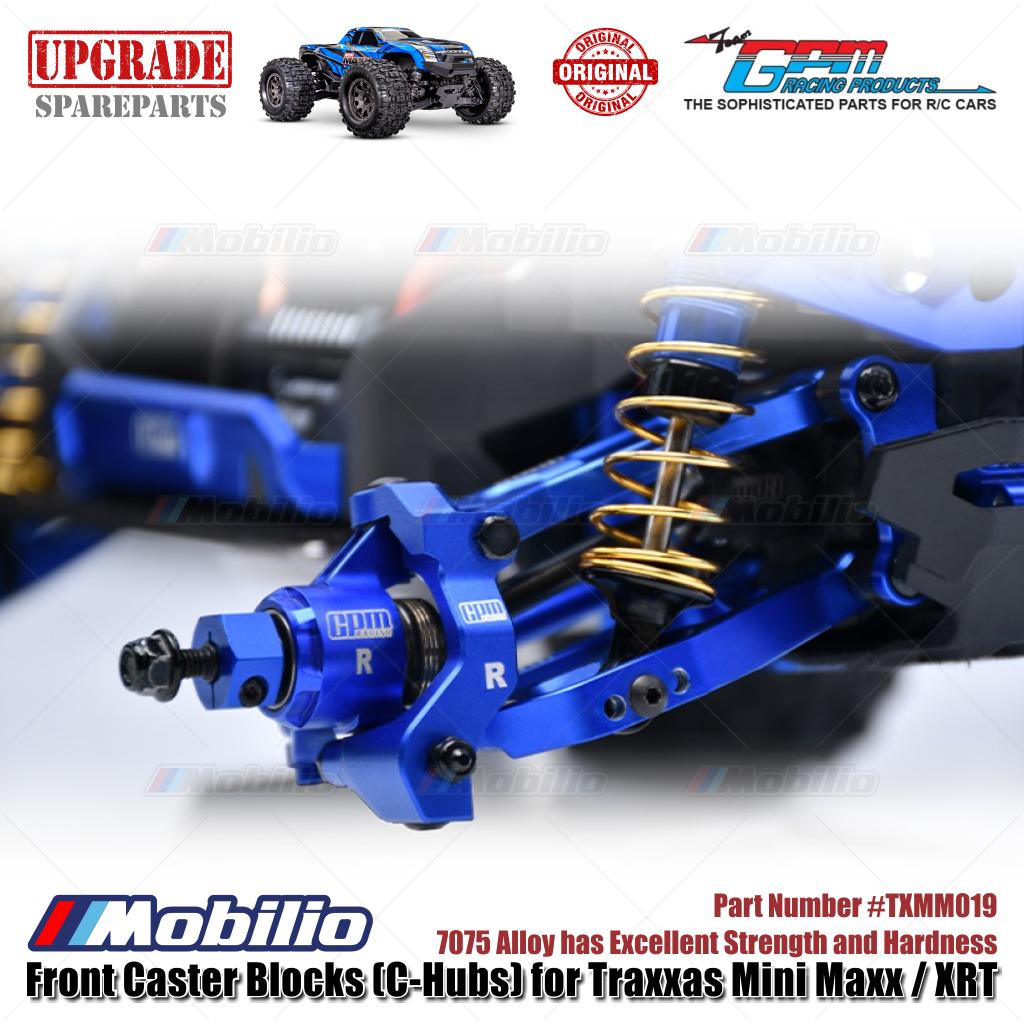 GPM Part #TXMM019 7075 Alloy Front Caster Blocks (C-Hubs) for RC Traxxas Mini Maxx / Mini XRT