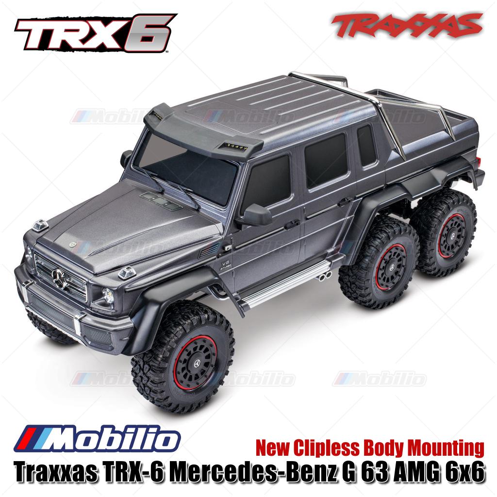 Traxxas TRX-6 G63 AMG 6x6 RTR RC Car Crawler Adventure 1/10 Scale TRX6 Ready New Clipless Body Mounting LED Light Kit Waterproof Speed Control