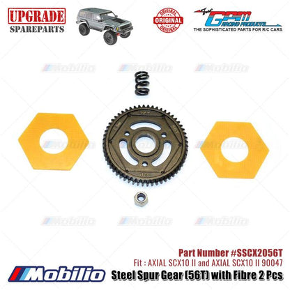 GPM Part Steel Spur Gear 55T 56T 57T #SSCX2055T #SSCX2056T #SSCX2057T RC Upgrade Axial SCX10 II Crawler Adventure