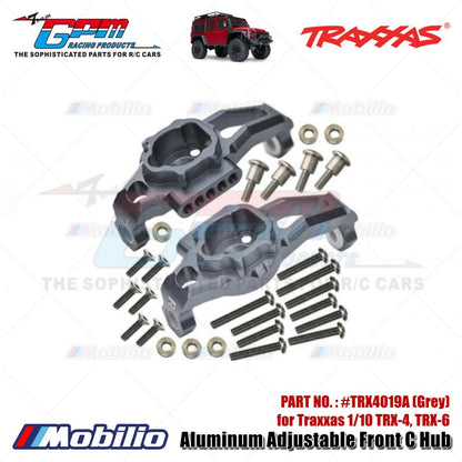 GPM Part #TRX4019A Aluminum Adjustable Front C Hub for Traxxas 1/10 TRX-4 TRX-6