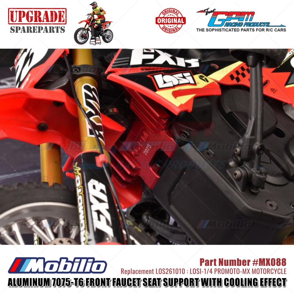 GPM Part #MX088 Alloy Front Faucet Seat Support with Cooling Effect #LOS264000 Losi 1/4 Promoto MX Motorcycle