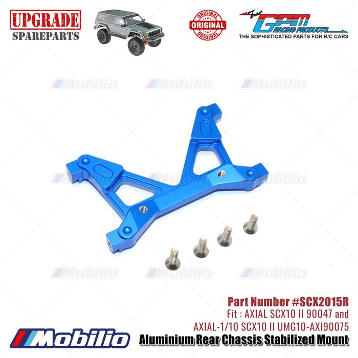 GPM Part #SCX2015R Aluminium Rear Chassis Stabilized Mount RC Upgrade Axial SCX10 II Crawler Adventure