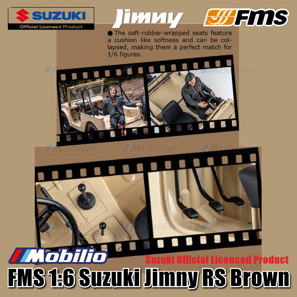 FMS 1/6 JIMNY RS Model Coklat 2.4G Bodi Keras Mobil RC Presisi 4wd Crawler Adventure RTR