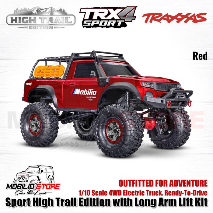 Traxxas 82044-4 TRX4 Sport High Trail Edition dengan Long Arm RC Crawler RTR 4WD Clipless