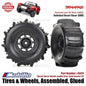 Traxxas Part #8475 Tires & Wheels Assembled Glued Desert Racer Wheels Paddle Tires Unlimited Desert Racer UDR